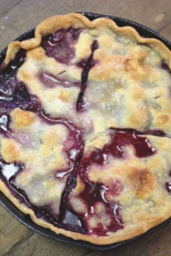 Blackberry Cobbler in a Single Skillet