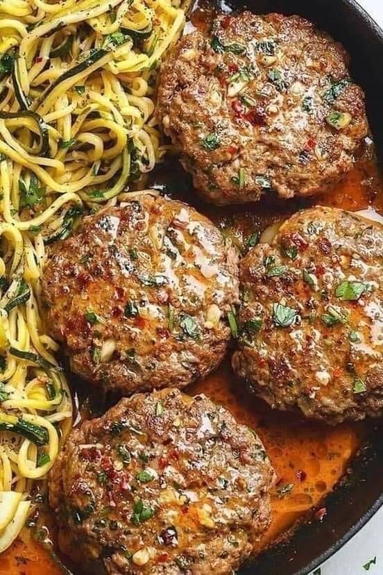 ONION GRAVY HAMBURGER STEAKS