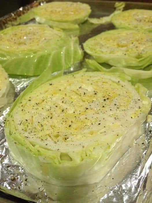 CABBAGE STEAKS BAKED