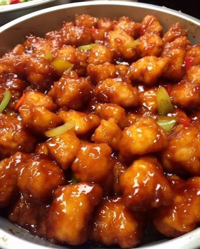 SWEET AND SOUR CHICKEN BAKED