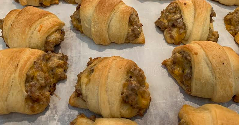 Crescents with Sausage Cream Cheese