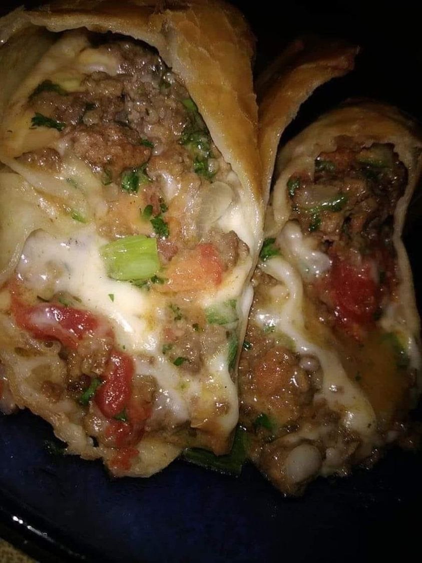 CHIMICHANGA WITH BEEF AND CHEESE