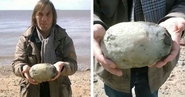 Couple Stunned After Stumbling Across "Weird Stone" On The Beach - And It Could Be Worth Over $60,000