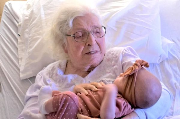 Six generations of women in MaeDell's family