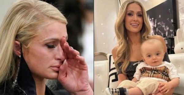 'He just has a giant brain,' Paris Hilton reacts to internet criticism about her son's head