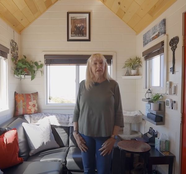 Kitchen of Hillary's Tiny Home