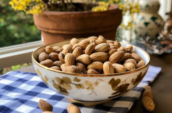 a bowl with peanut