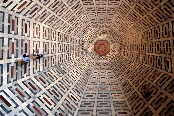 Marble Floor Of The Florence Cathedral