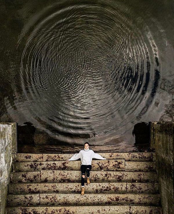 Stargate Effect Done By Aerial Drone Shot