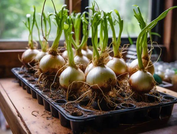 planting hydroponic onions