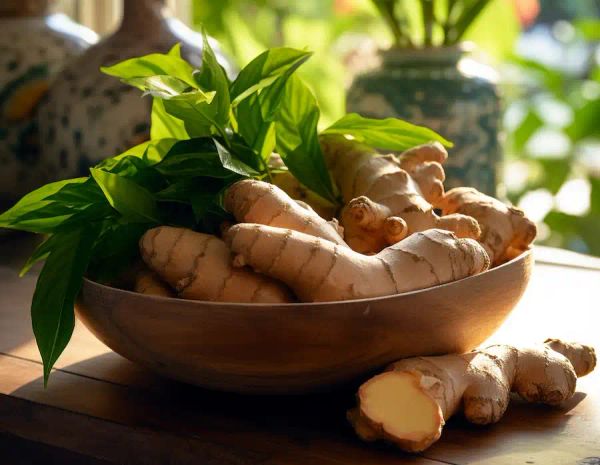 a bowl of ginger