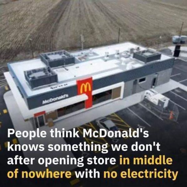 McDonald's in the middle of nowhere