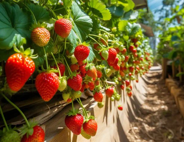 strawberries plants