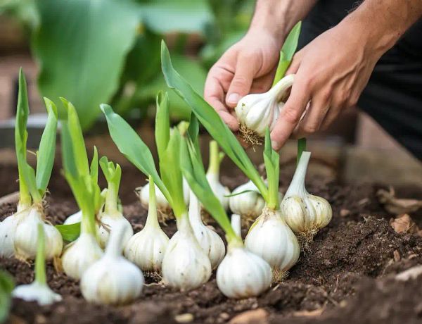 planting garlic 1
