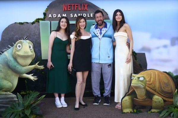 Adam Sandler and his daughters