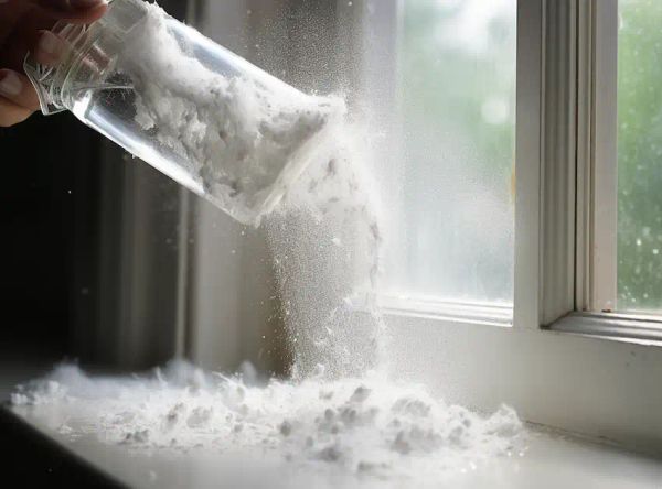 Baking soda to reduce window condensation