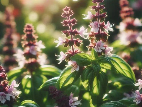 basil flowers