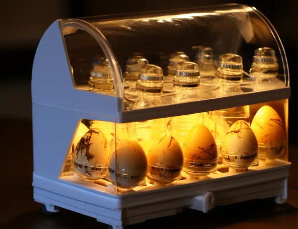 homemade egg incubator using a water bottle 2