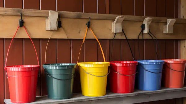 buckets used for storage
