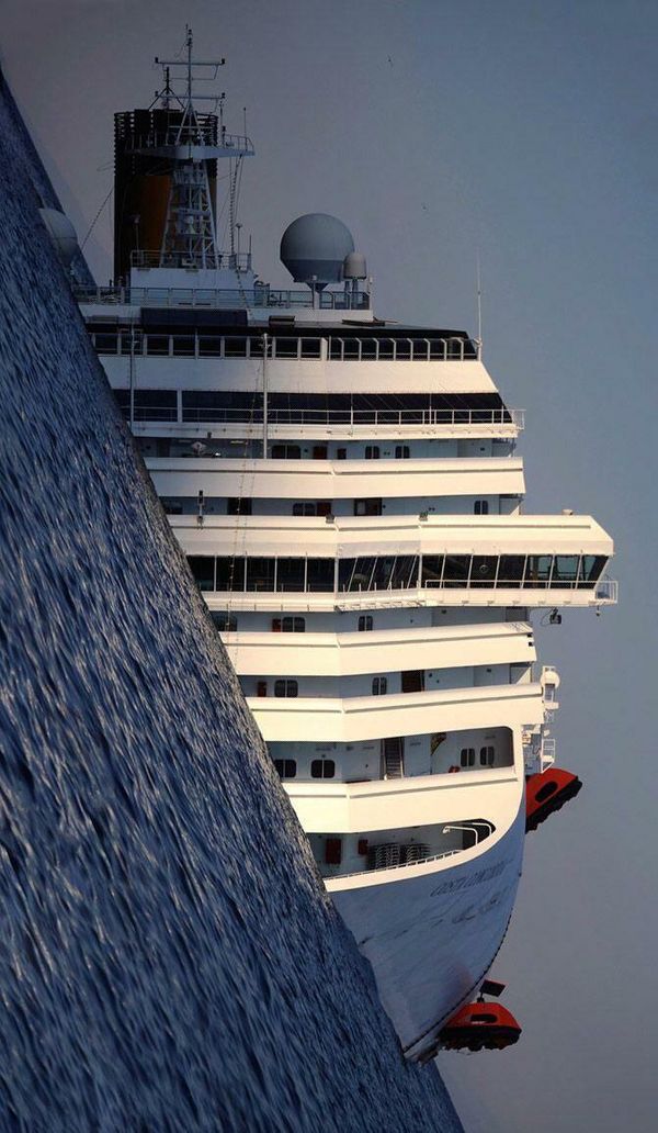 The Wreck Of Costa Concordia With Tilted Lens