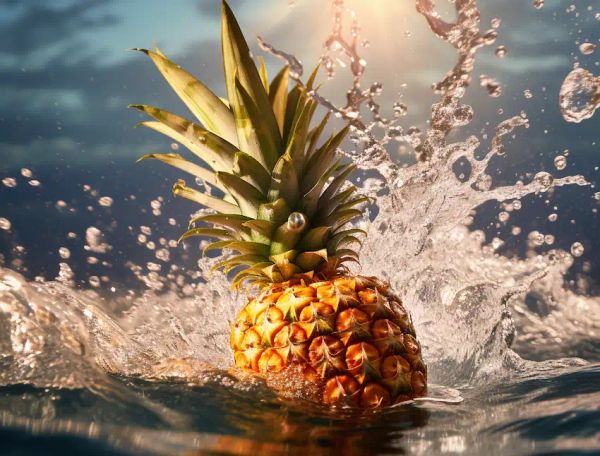 Growing the pineapple in water