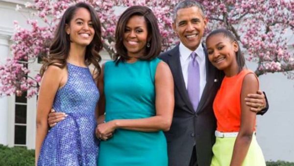 Michelle and Malia Obama