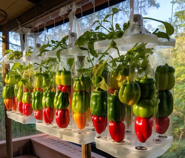 upside down bell pepper cultivation