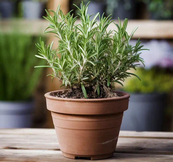 rosemary in a pot