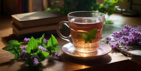 a cup of prunella vulgaris tea