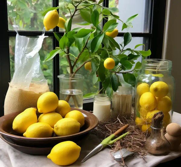 materials needed for lemon tree