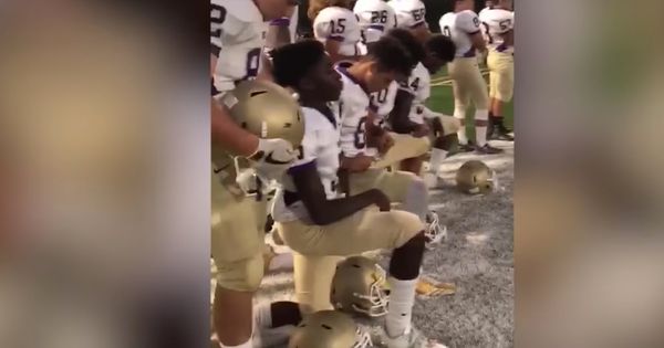 A High School Football Team Decided To Take A Knee For The Anthem, So The Refs Taught Them A Lesson