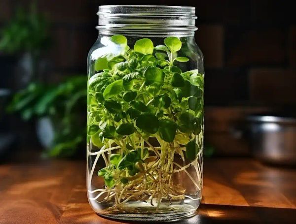 chickweed in a jar