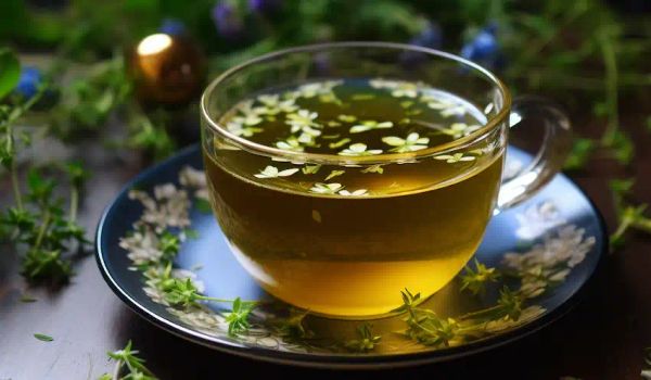 a cup of chickweed tea