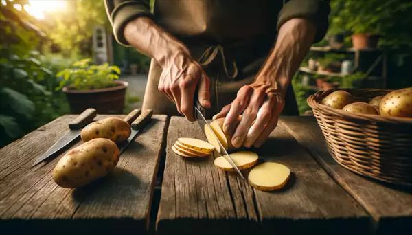 Optimizing Your Potato Harvest: The Art of Cutting Potatoes Before Planting