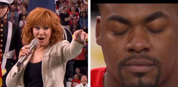 Chiefs Star Brought To Tears By Reba McEntire’s Moving National Anthem Performance at the Super Bowl