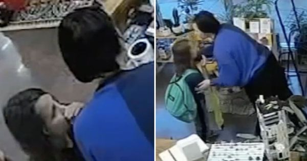 Cashier is going about her usual day until scared 10-year-old whispers 'act like you're my mom'