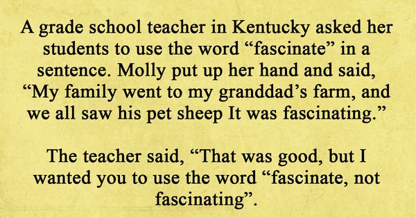 A Funny Story About the Word “Fascinate”