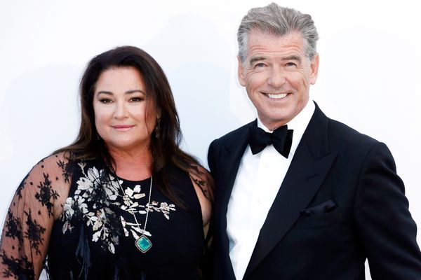 Pierce Brosnan and Keely Shaye Smith