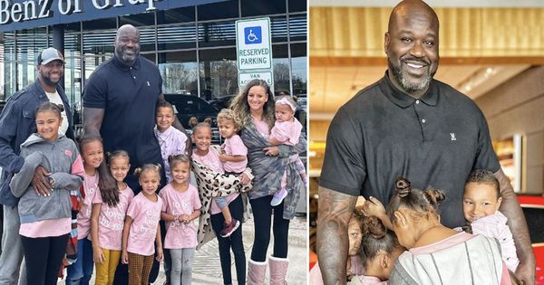 Shaq surprises family of 11 with two new cars but his generosity doesn't end there