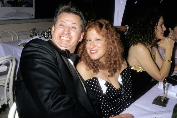 Bette Midler and Martin von Haselberg on their wedding day