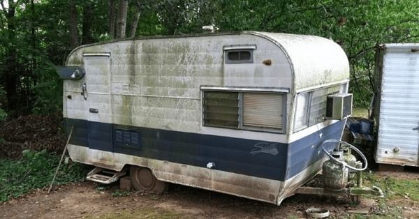 Inside his grandparents' sealed garage, he discovered a 63-year-old caravan