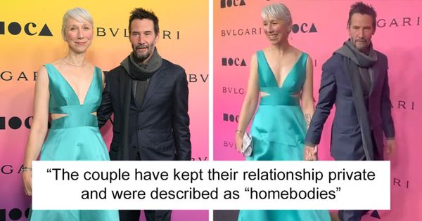 Keanu and Alexandra on the red carpet