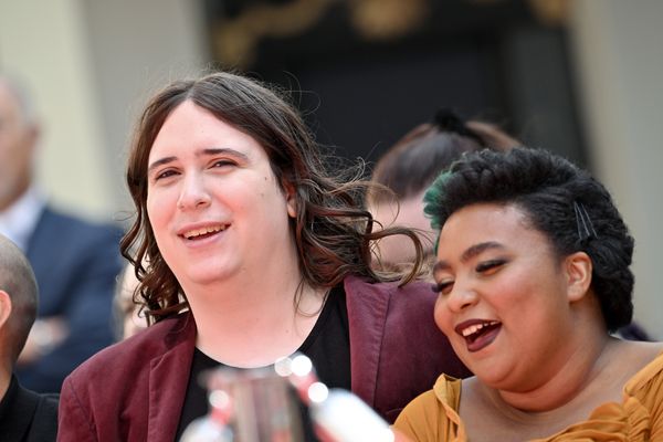 Ruby Guest and her wife Kynthia attend the Jamie Lee Curtis Hand and Footprint Ceremony at TCL Chinese Theatre on October 12, 2022, in Hollywood, California | Source: Getty Images