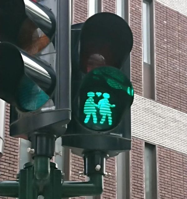 Cute traffic light in Stockholm