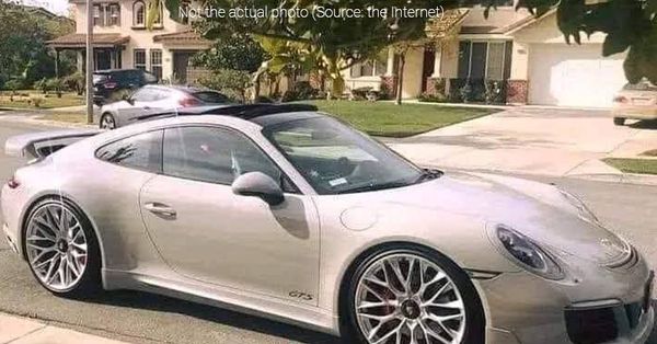 A 17-year-old boy who works part-time at Pizza Hut drives up to park in front of the house in a beautiful Porsche