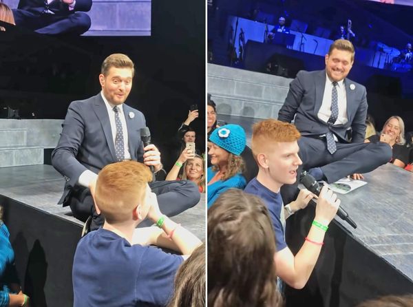 In a heartfelt moment, Michael Bublé and a 17-year-old admirer shine together on stage