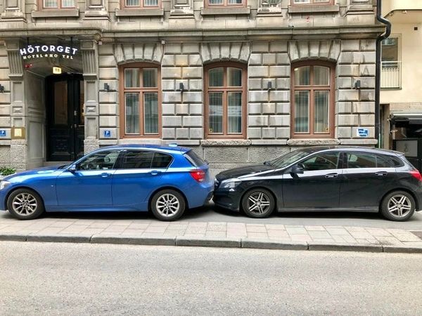 Creative parking in Stockholm