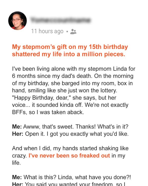 My Stepmom’s Birthday Surprise Turned My Life Upside Down