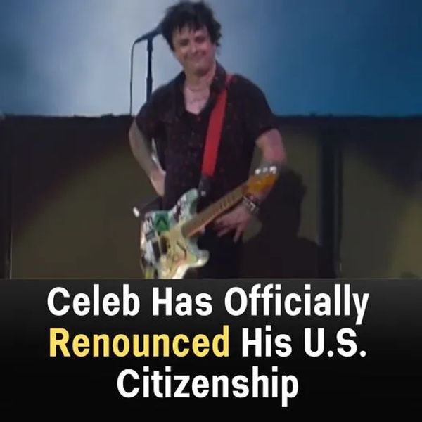 Celebrity Officially Renounces His U.S. Citizenship!