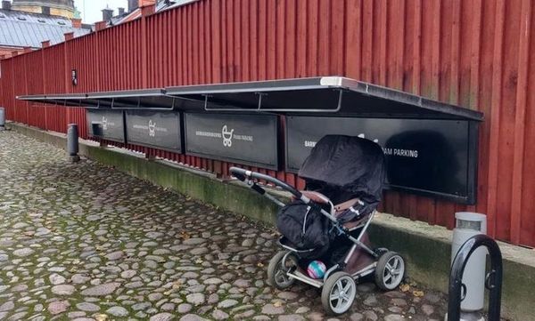 Baby stroller parking spots